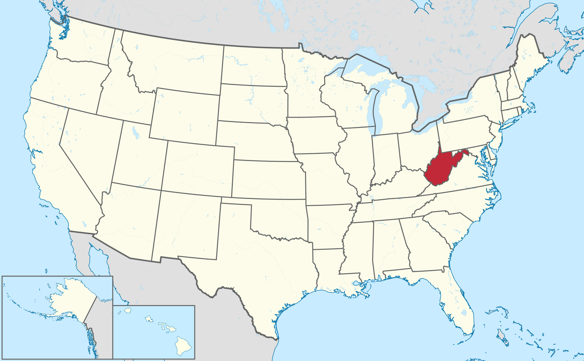 West Virginia Location
